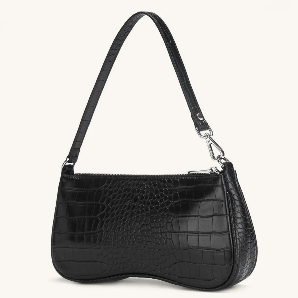 JW PEI Eva shoulder bag in‎ black croc
